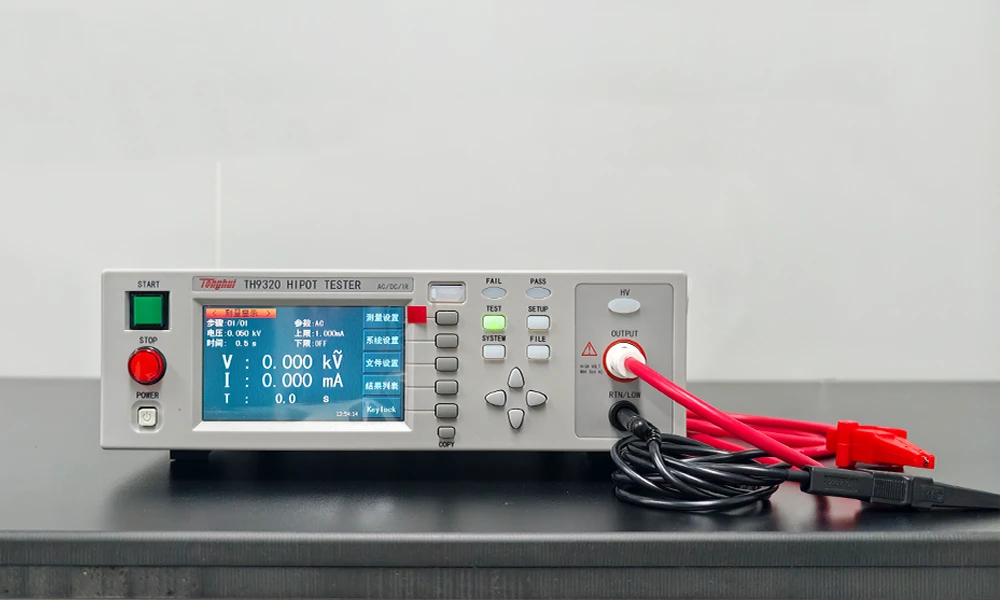 TOB-TH9320 withstanding voltage hi-pot tester with 480 x 272 dot TFT-LCD display