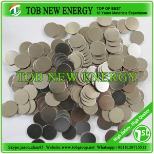 Espaçador de célula tipo moeda 304ss 15,8 mm de diâmetro x 1 mm