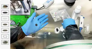 equipamento de célula tipo moeda