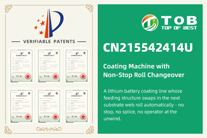 Patente CN215542414U - Máquina de revestimento com troca de rolo sem parada